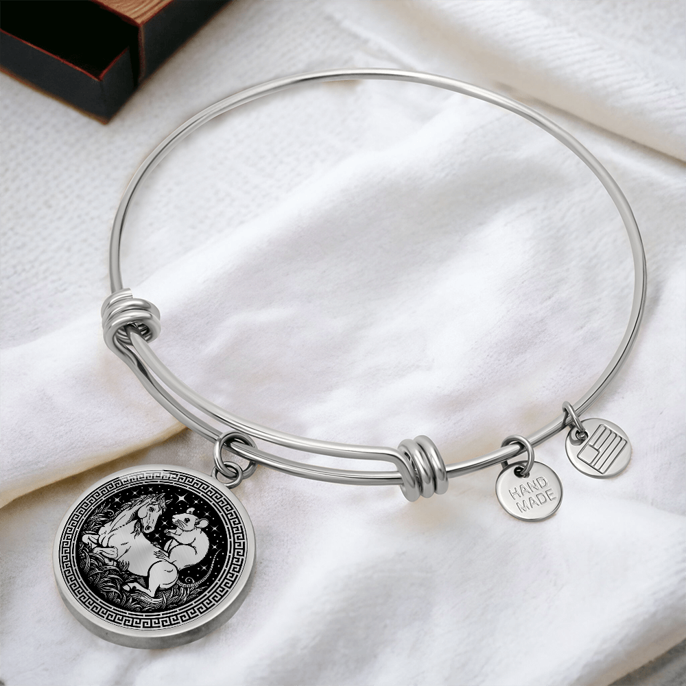 Rat and Horse Bracelet - Couples Chinese Zodiac Animal Pendant Jewelry