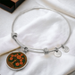 Celtic Tree of Life Pendant Bracelet - Marigold October Birth Flower Jewelry