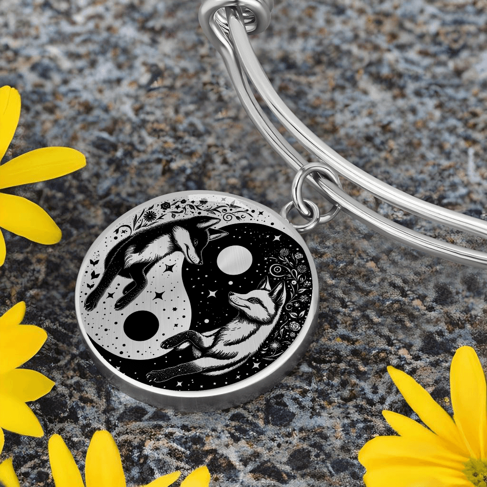 Fox Yin Yang Pendant Bracelet