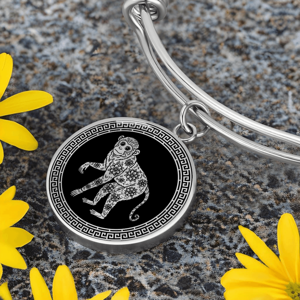 Monkey Bracelet Chinese Zodiac Animal Pendant Jewelry
