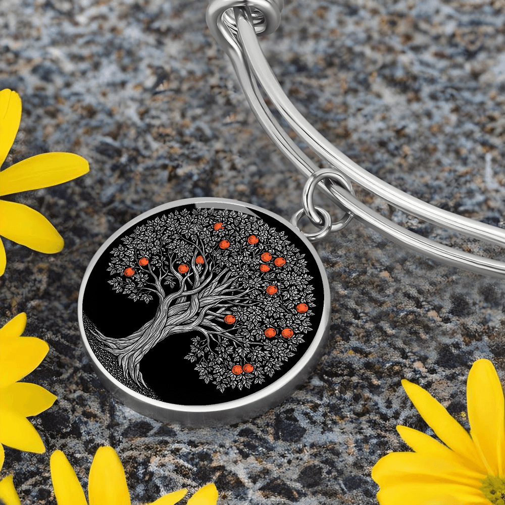 Orange Tree Bracelet - Symbolic Charm Pendant Jewelry