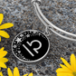 Libra Zodiac Pendant Bracelet