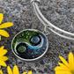 Nature & Circuit Yin Yang Pendant Bracelet