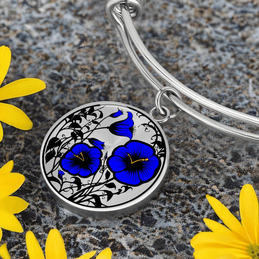 Blue Morning Glory Bracelet