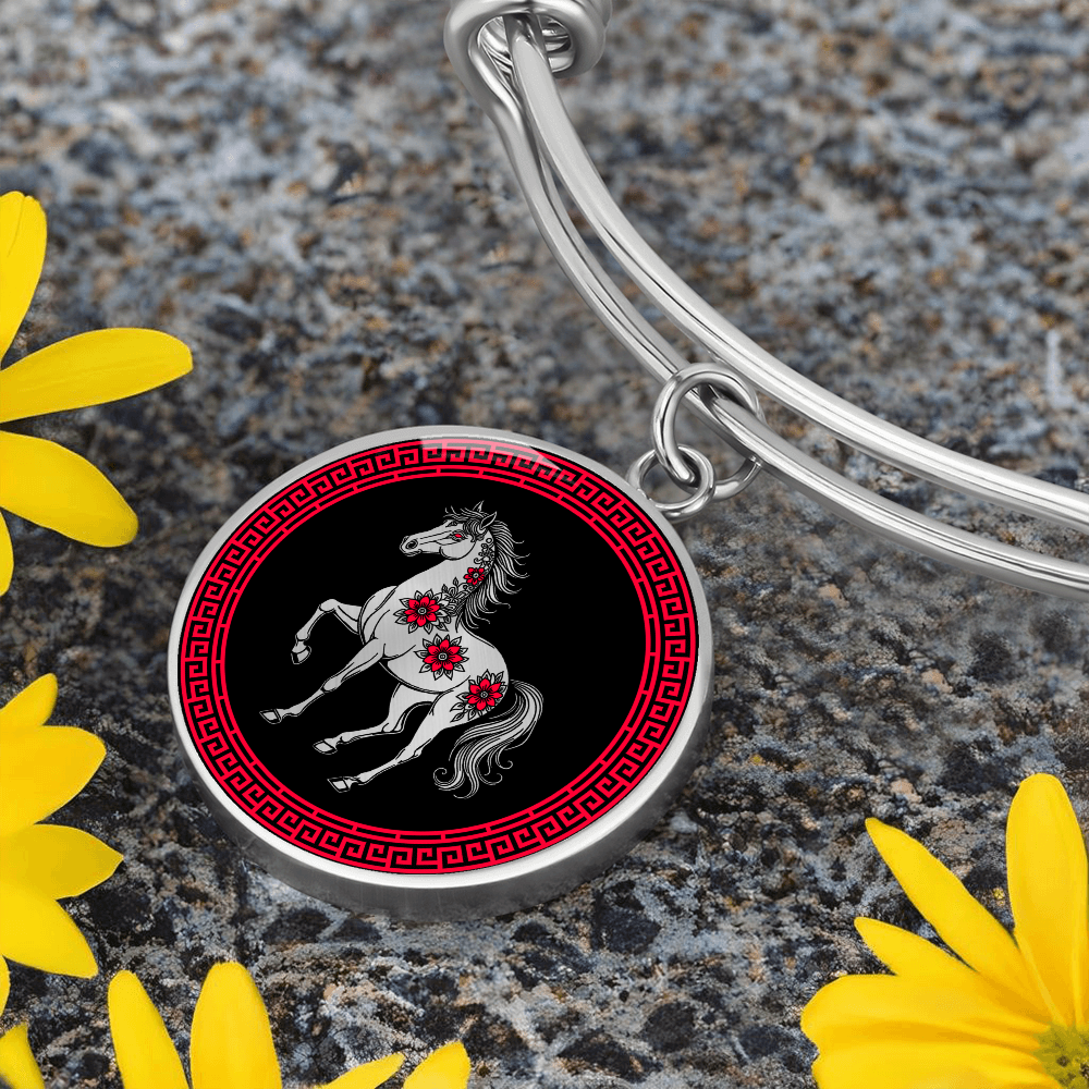 Horse Bracelet Chinese Zodiac Animal Pendant Jewelry