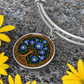 Celtic Tree of Life Pendant Bracelet - Morning Glory September Birth Flower Jewelry