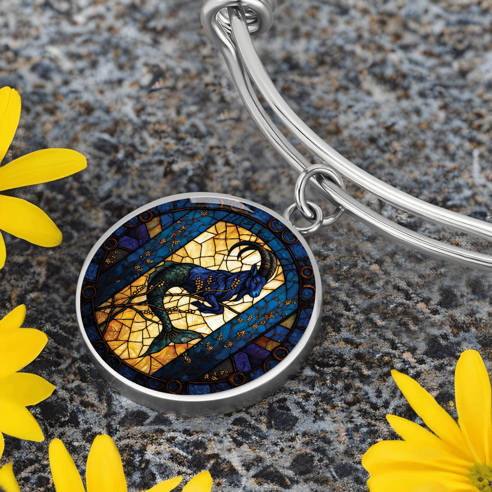 Capricorn Goat Bracelet - Zodiac Pendant Jewelry
