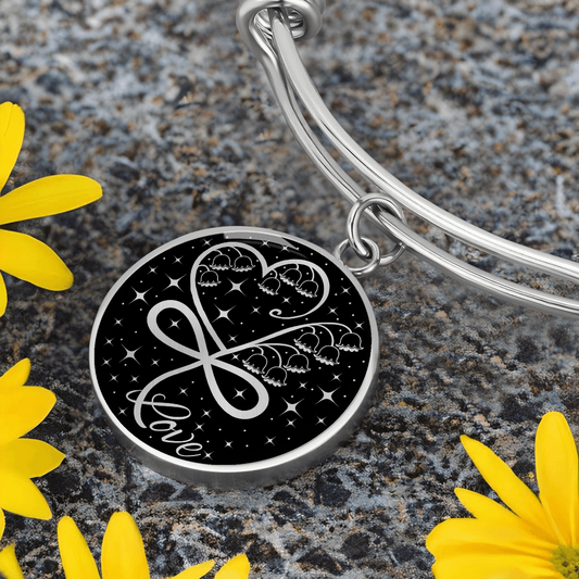 Infinity Lily of The Valley Bracelet