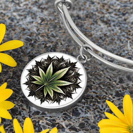 Marijuana Leaf Bracelet