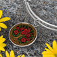 Celtic Tree of Life Pendant Bracelet - Gladiolus August Birth Flower Jewelry