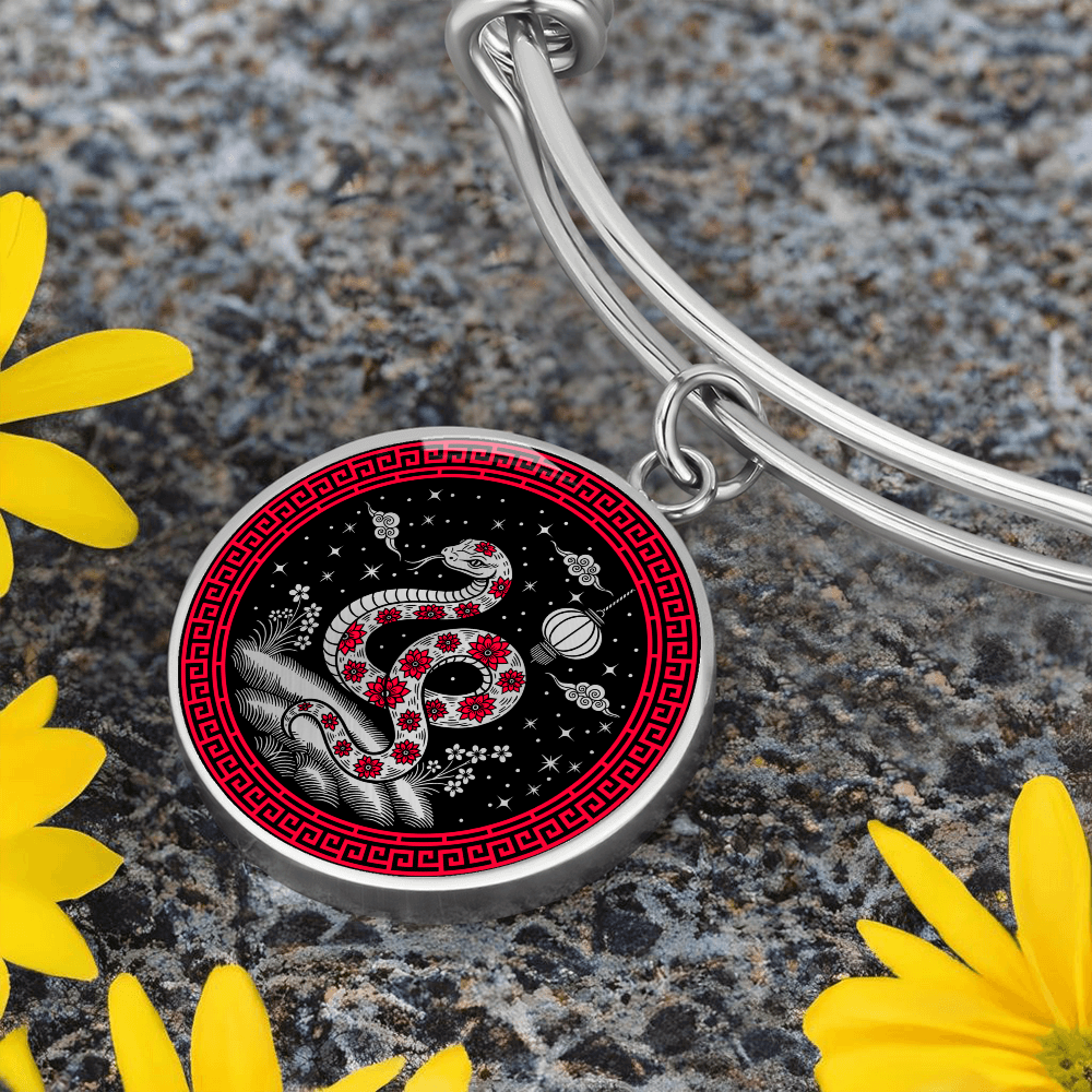 Snake Bracelet - Chinese Zodiac Charm Pendant
