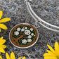 Celtic Tree of Life Pendant Bracelet - Narcissus December Birth Flower Jewelry