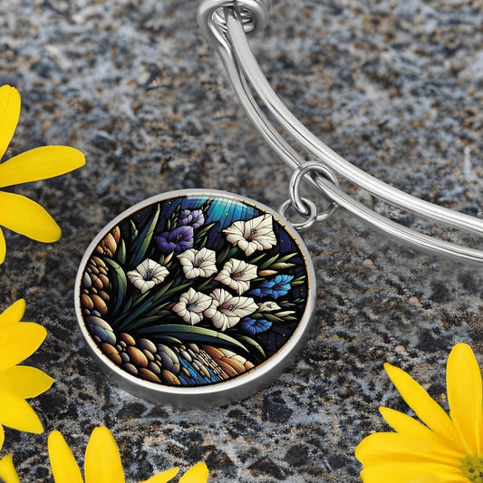 Gladiolus August Flower Bracelet