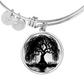 Engraved Weeping Willow Tree Bracelet