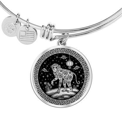 Monkey Bracelet Chinese Zodiac Animal Pendant Jewelry