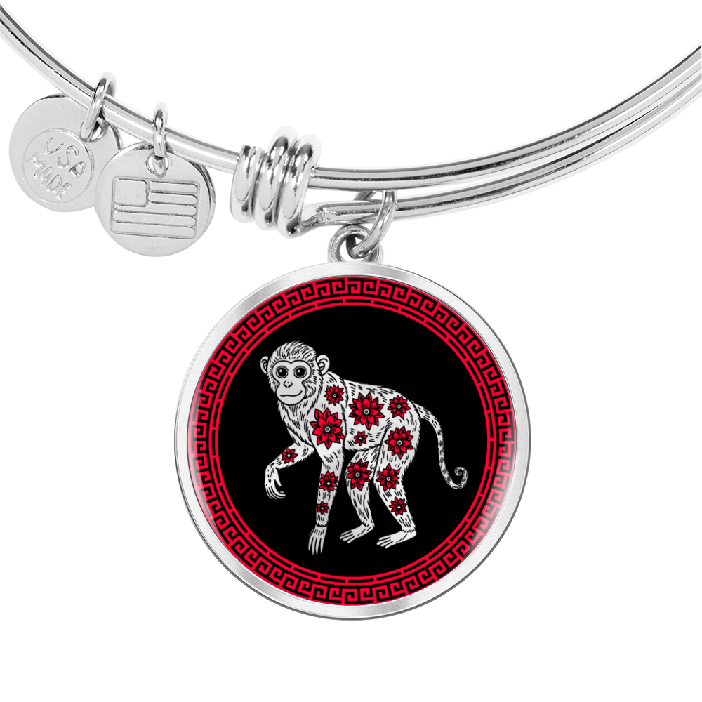 Monkey Bracelet Chinese Zodiac Animal Pendant Jewelry