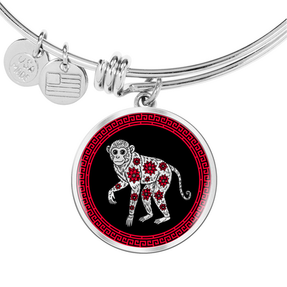 Monkey Bracelet Chinese Zodiac Animal Pendant Jewelry