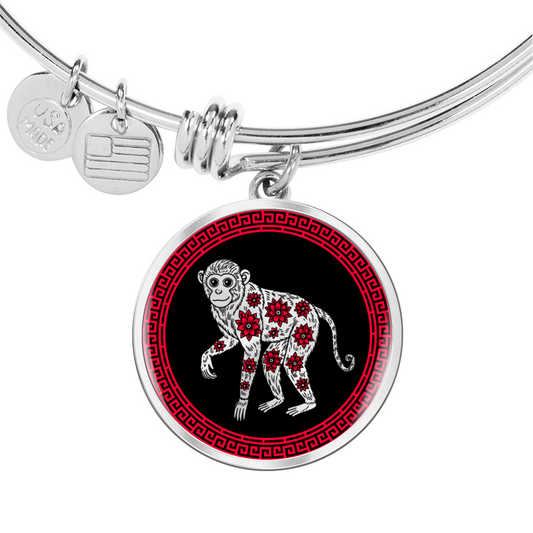 Monkey Bracelet Chinese Zodiac Animal Pendant Jewelry
