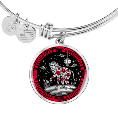 Monkey Bracelet Chinese Zodiac Animal Pendant Jewelry