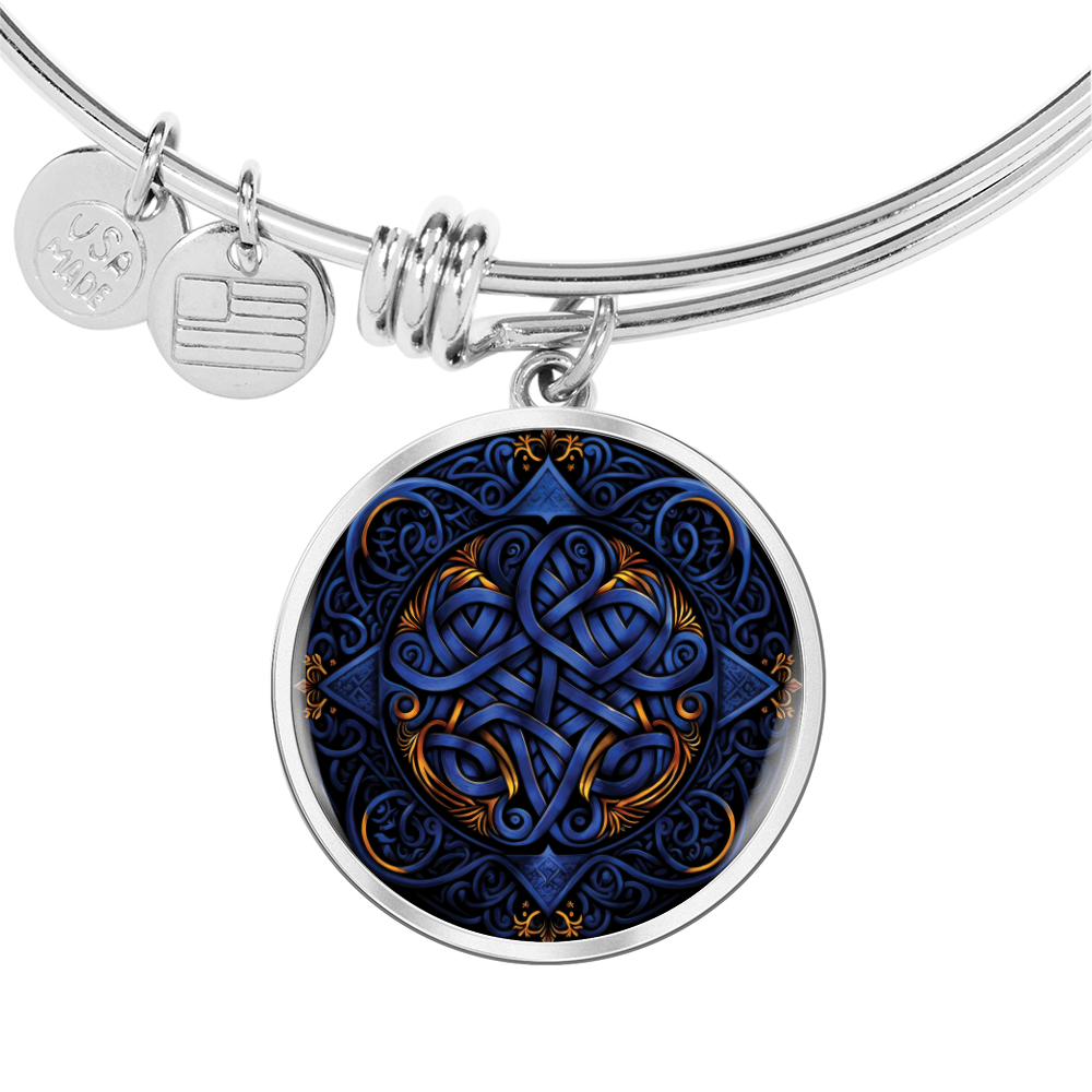 Blue Celtic Knot Bracelet - Romantic Pendant Jewelry