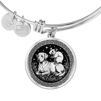 Dog and Rat Bracelet - Couples Chinese Zodiac Animal Pendant Jewelry