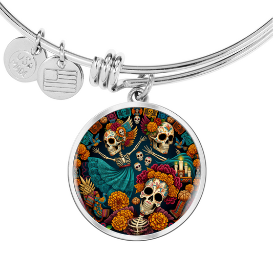 Day of the Dead Bracelet - Día de los Muertos Pendant Jewelry