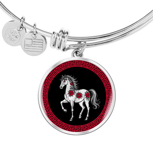 Horse Bracelet Chinese Zodiac Animal Pendant Jewelry