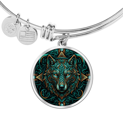 Celtic Wolf Bracelet - Symbolizing Guardianship and Protection