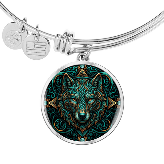 Celtic Wolf Bracelet - Symbolizing Guardianship and Protection