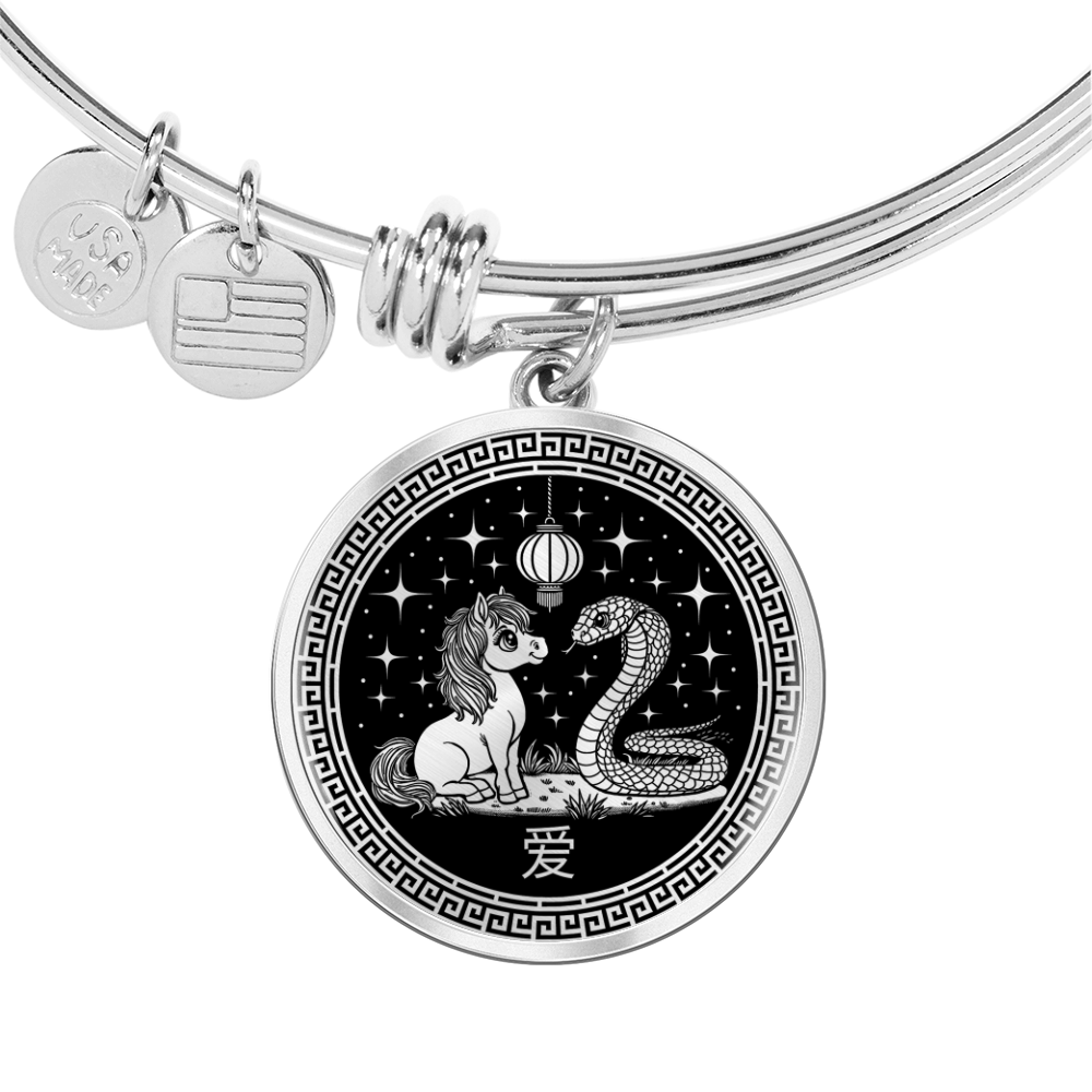 Snake and Horse Bracelet - Couples Chinese Zodiac Animal Jewelry