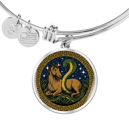Snake and Horse Bracelet - Couples Chinese Zodiac Animal Pendant Jewelry