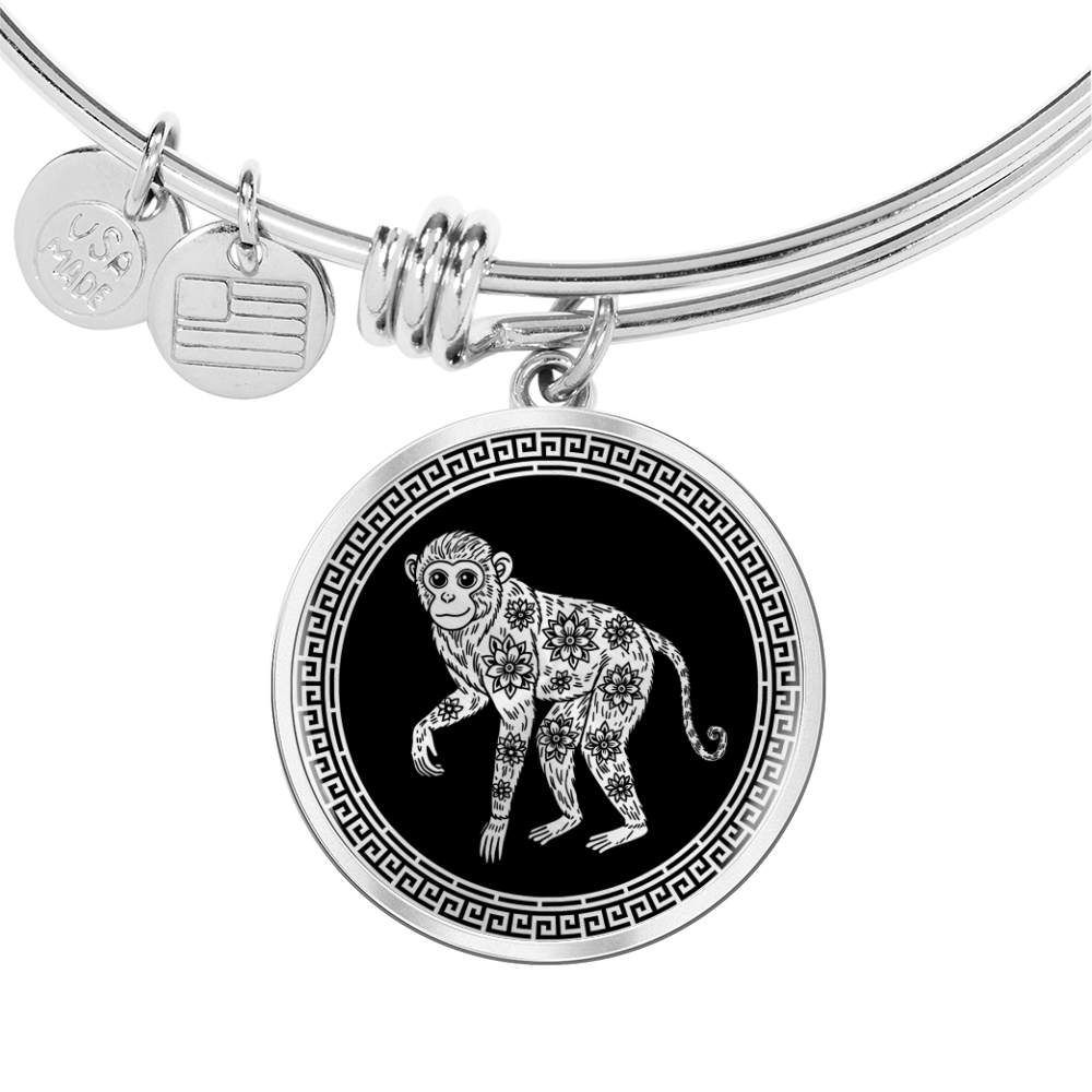 Monkey Bracelet Chinese Zodiac Animal Pendant Jewelry