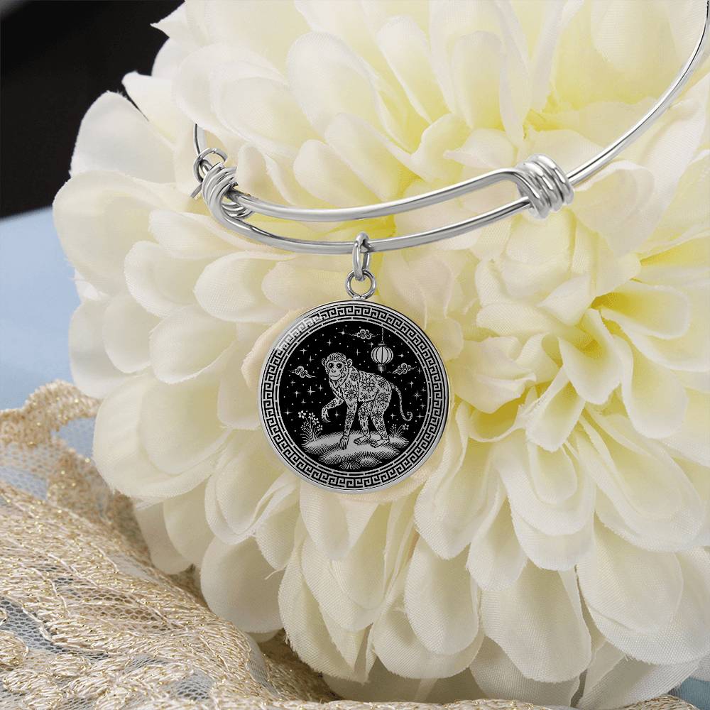 Monkey Bracelet Chinese Zodiac Animal Pendant Jewelry