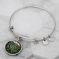 White Lily of the Valley Bracelet - May Birth Flower Pendant Jewelry
