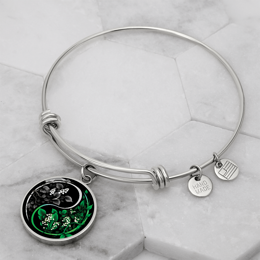 Lily of the Valley Bracelet - May Yin Yang Birth Flower Jewelry