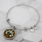 Celtic Tree of Life Pendant Bracelet - Narcissus December Birth Flower Jewelry