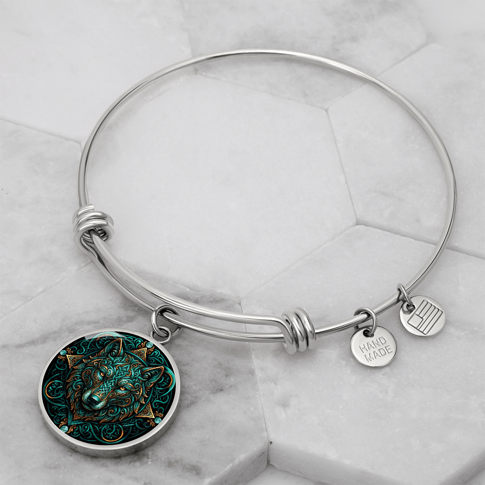Celtic Wolf Bracelet - Symbolizing Guardianship and Protection