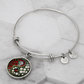 Rose Yin Yang Bracelet - June Birth Month Flower Pendant Jewelry