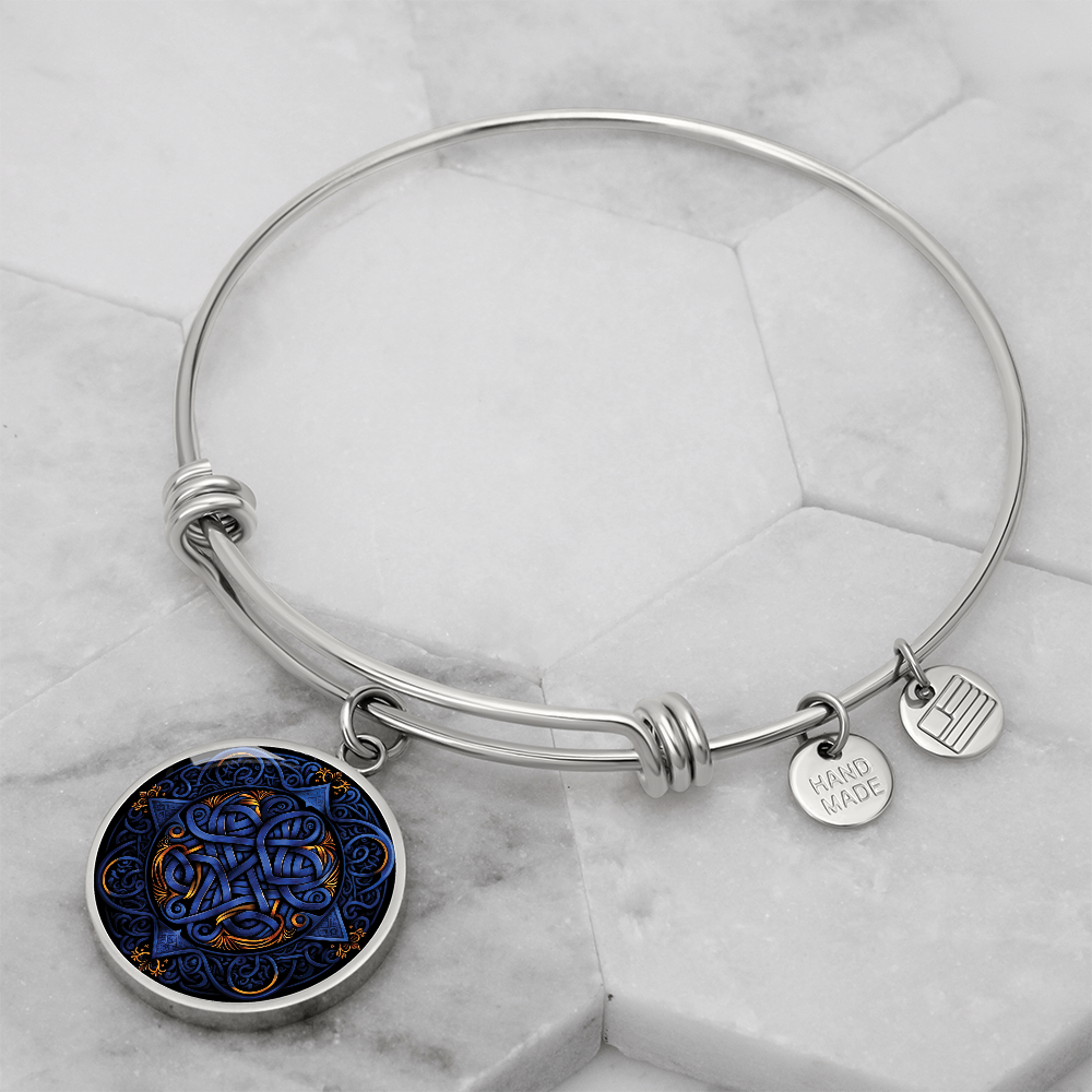 Blue Celtic Knot Bracelet - Romantic Pendant Jewelry