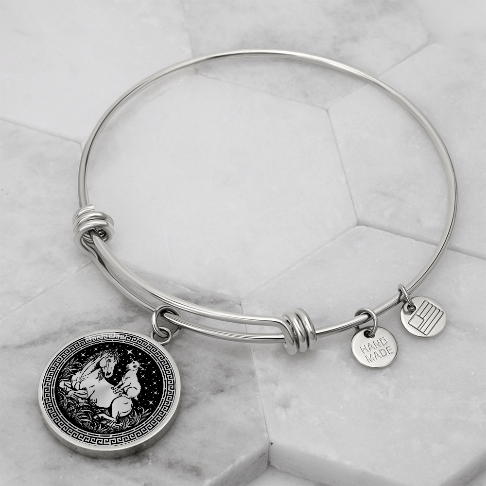 Goat and Horse Bracelet - Couples Chinese Zodiac Animal Pendant Jewelry