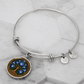 Celtic Tree of Life Pendant Bracelet - Morning Glory September Birth Flower Jewelry