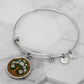 Celtic Tree of Life Pendant Bracelet - Hawthorn May Birth Flower Jewelry