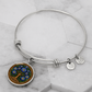 Celtic Tree of Life Pendant Bracelet - Aster September Birth Flower Jewelry