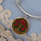 Celtic Tree of Life Pendant Bracelet - Poppy August Birth Flower Jewelry