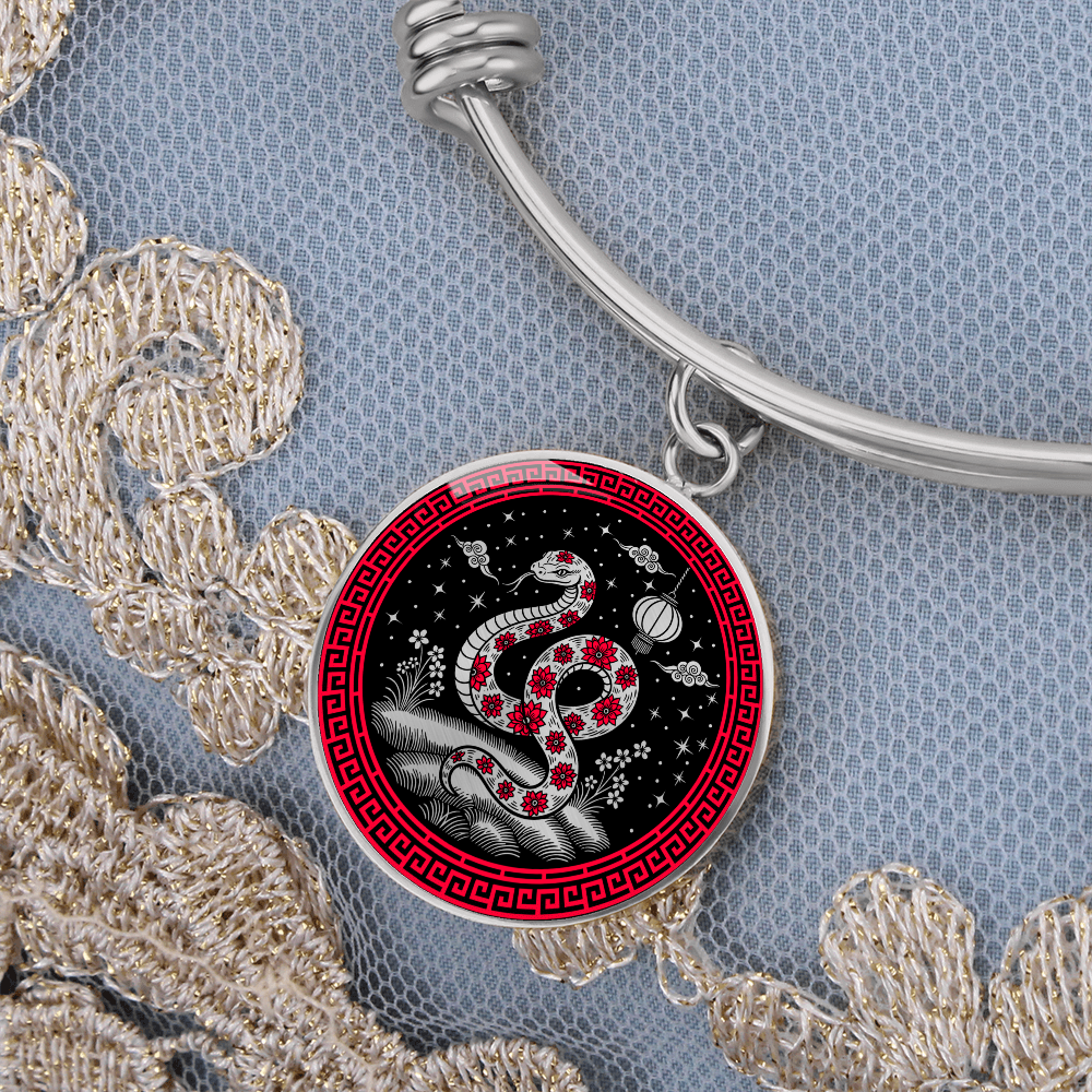 Snake Bracelet - Chinese Zodiac Charm Pendant