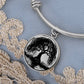 Engraved Weeping Willow Tree Bracelet