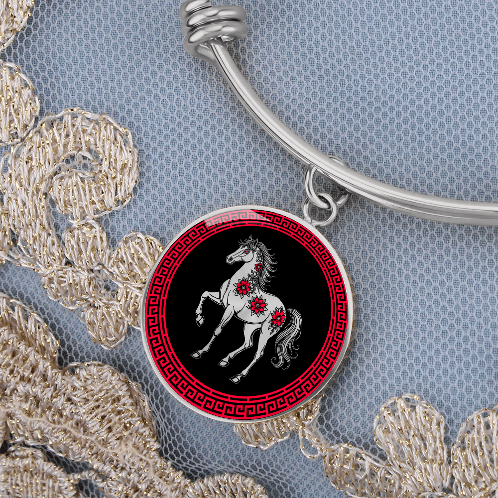 Horse Bracelet Chinese Zodiac Animal Pendant Jewelry