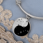 Gemini Yin Yang Pendant Bracelet - Zodiac Constellation Jewelry