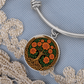 Celtic Tree of Life Pendant Bracelet - Marigold October Birth Flower Jewelry