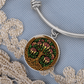 Celtic Tree of Life Pendant Bracelet - Honeysuckle June Birth Flower Jewelry